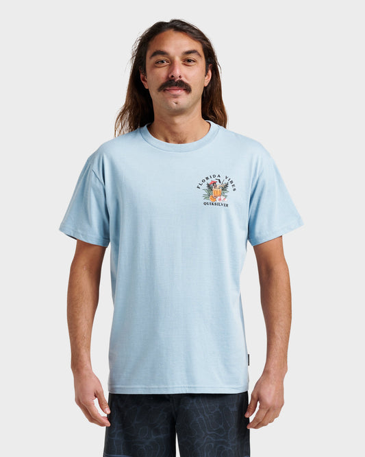 Fl Florida Vibes Classic T-shirt - Ashley Blue Heather | Quick SilverFeatured