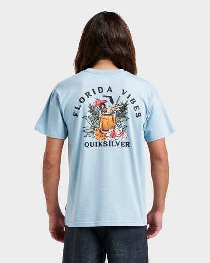 Fl Florida Vibes Classic T-shirt - Ashley Blue Heather | Quick SilverFeatured