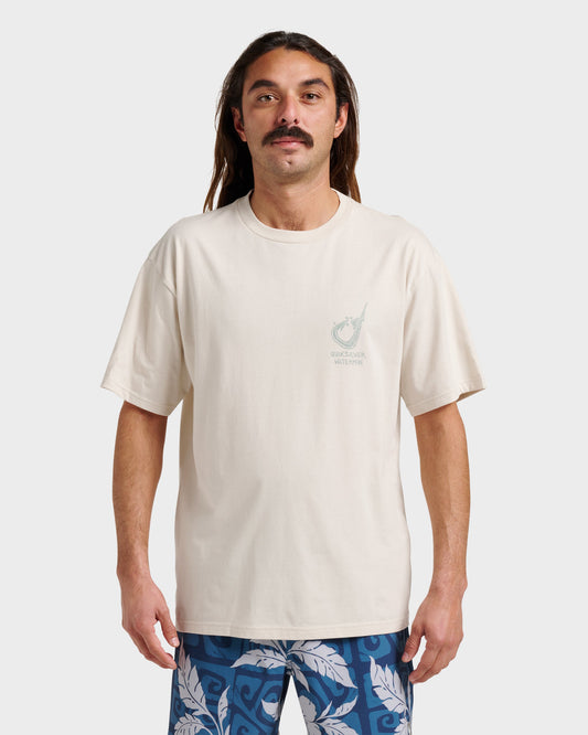 Waterman Hooked On Classic T-shirt - Moonbeam | Quick SilverNew
