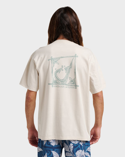 Waterman Hooked On Classic T-shirt - Moonbeam | Quick SilverNew