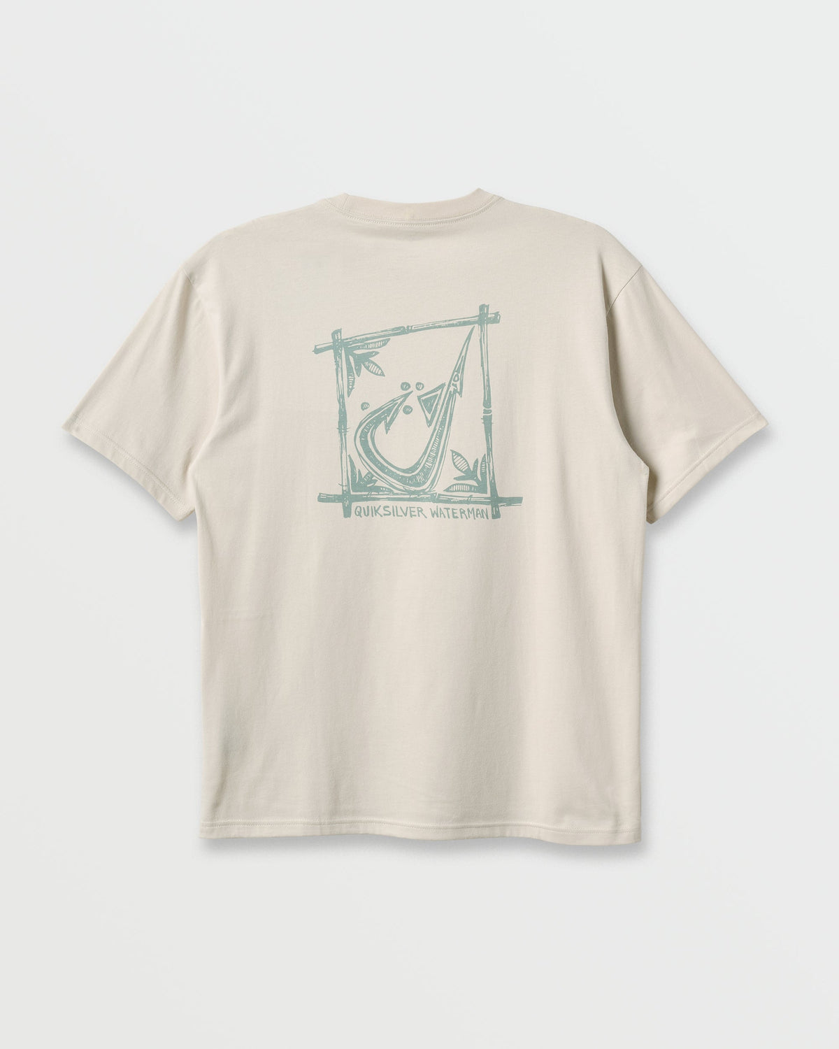 Waterman Hooked On Classic T-shirt - Moonbeam | Quick SilverNew