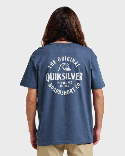 Locked Up Classic T-shirt - Navy | Quick SilverDiscount