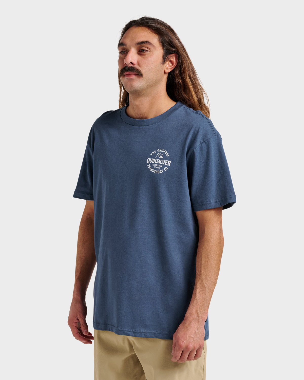 Locked Up Classic T-shirt - Navy | Quick SilverDiscount
