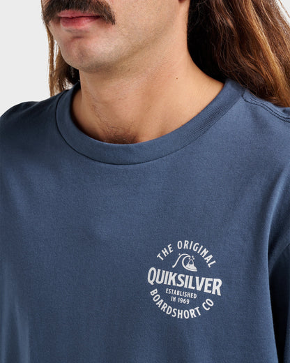 Locked Up Classic T-shirt - Navy | Quick SilverDiscount