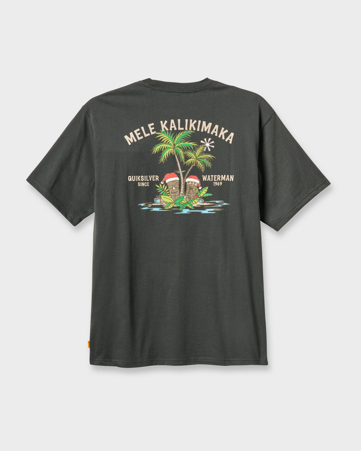 Waterman Tiki Holiday Classic T-shirt - Phantom | Quick SilverTrending