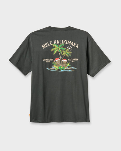 Waterman Tiki Holiday Classic T-shirt - Phantom | Quick SilverTrending