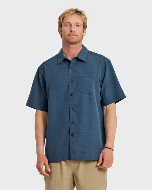Waterman Centinela Premium Anti-Wrinkle Shirt - Navy | Quick SilverTop Pick