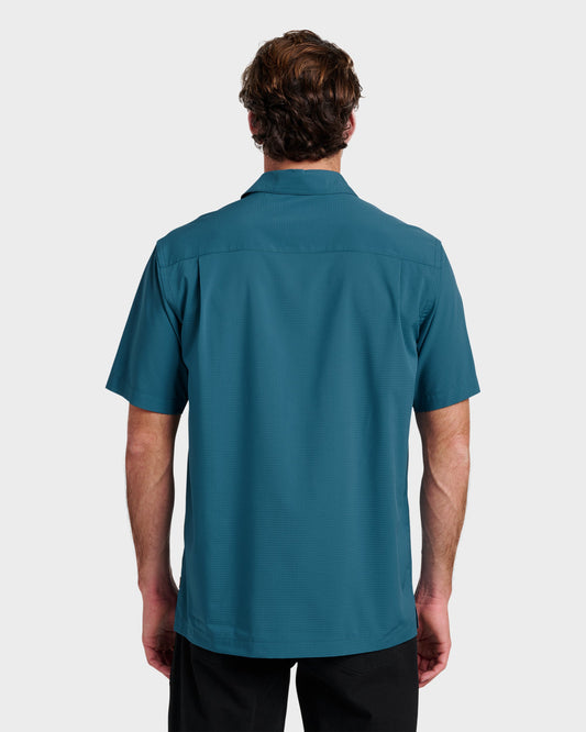 Chaser Short Sleeve Woven Shirt - Real Teal | Quick SilverLatest