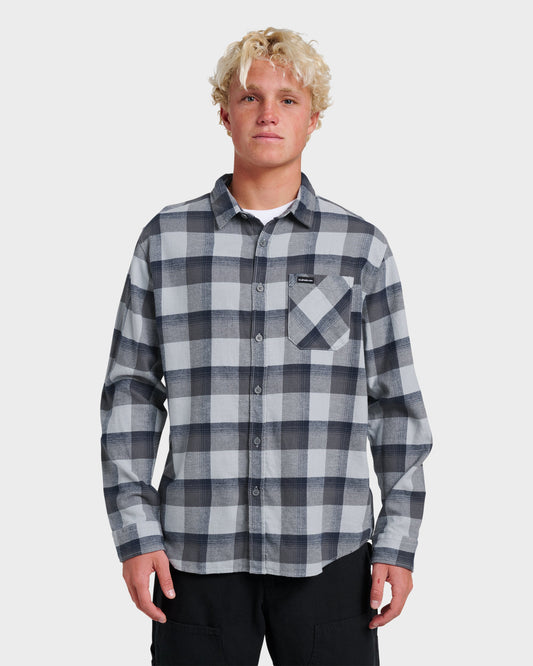 Penmar Check Flannel Shirt - Quarry | Quick SilverQuality