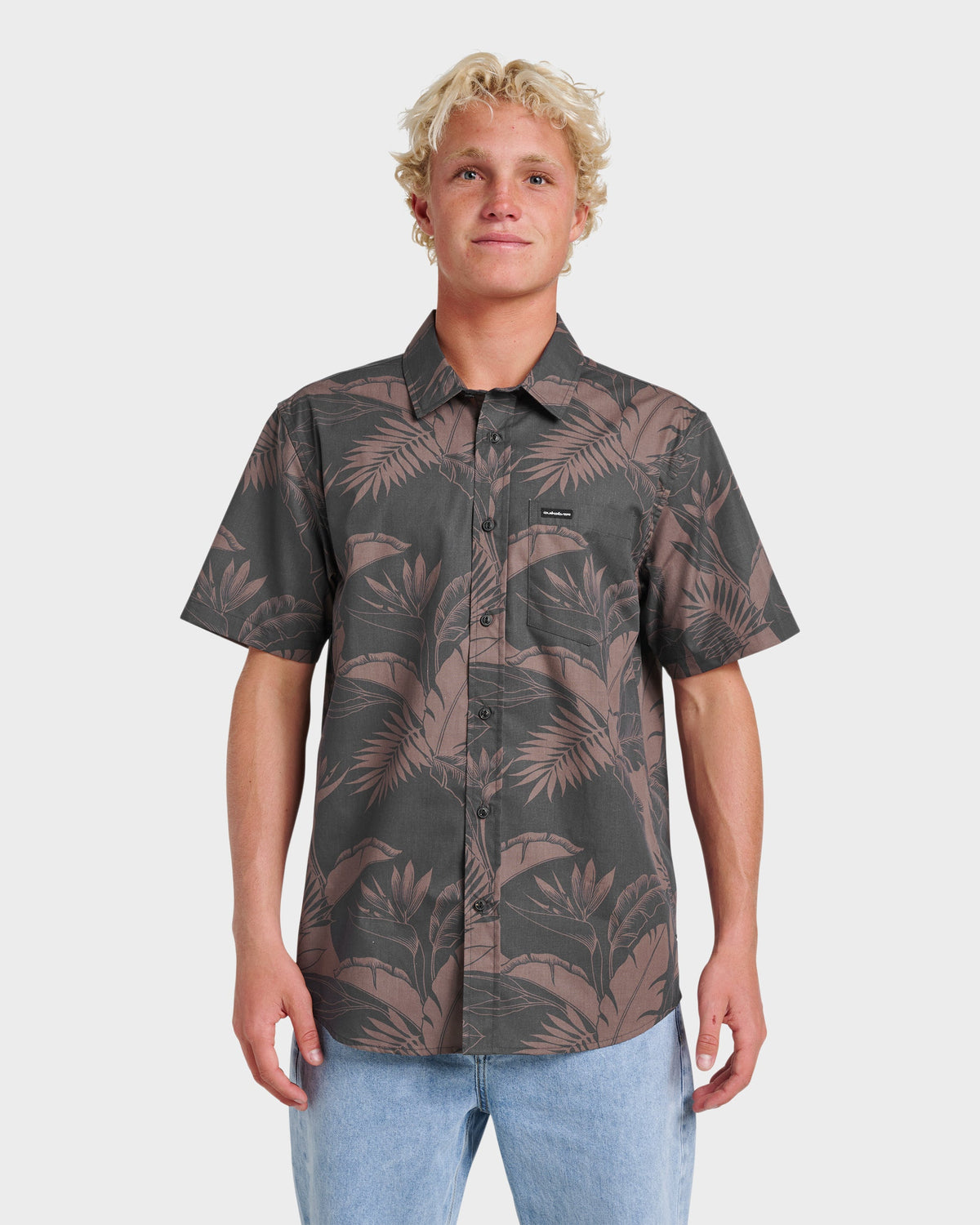 Kahanu Classic Short Sleeve Shirt - Black | Quick SilverTrending