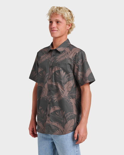 Kahanu Classic Short Sleeve Shirt - Black | Quick SilverTrending