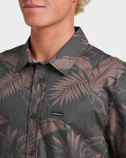 Kahanu Classic Short Sleeve Shirt - Black | Quick SilverTrending