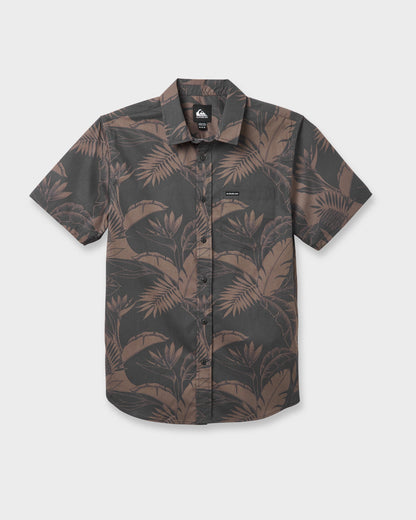 Kahanu Classic Short Sleeve Shirt - Black | Quick SilverTrending