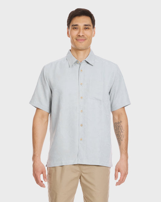 Waterman Island Jungle Shirt - Cool Blue | Quick SilverTrending