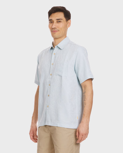 Waterman Island Jungle Shirt - Cool Blue | Quick SilverTrending