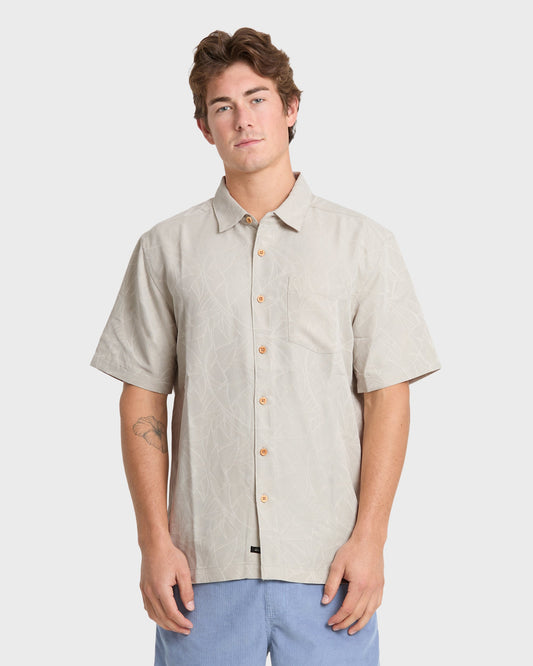 Waterman Island Jungle Shirt - Pelican | Quick SilverClassic