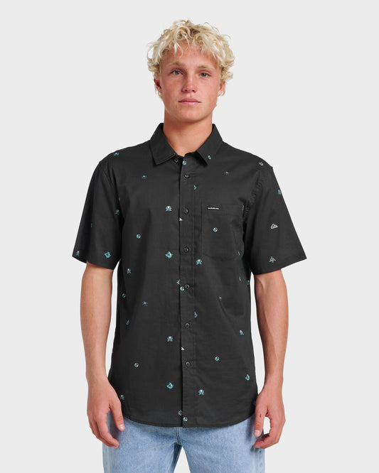 Mini Dimensions Classic Short Sleeve Shirt - Black | Quick SilverDiscount