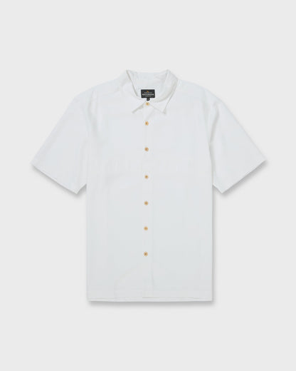 Waterman Tahiti Palms Premium Anti-Wrinkle Shirt - White | Quick SilverTop Pick