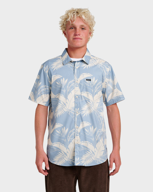 Kahanu Classic Short Sleeve Shirt - Ashley Blue | Quick SilverSmart Buy