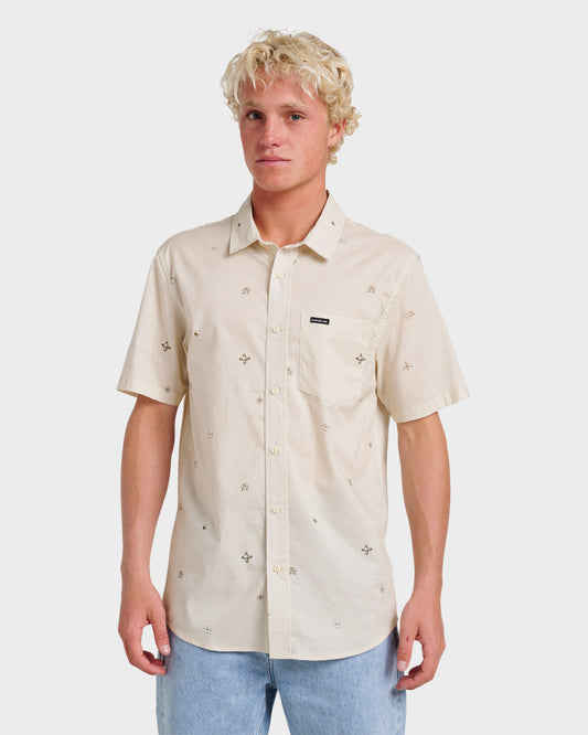 Mini Dimensions Classic Short Sleeve Shirt - Silver Birch | Quick SilverNew