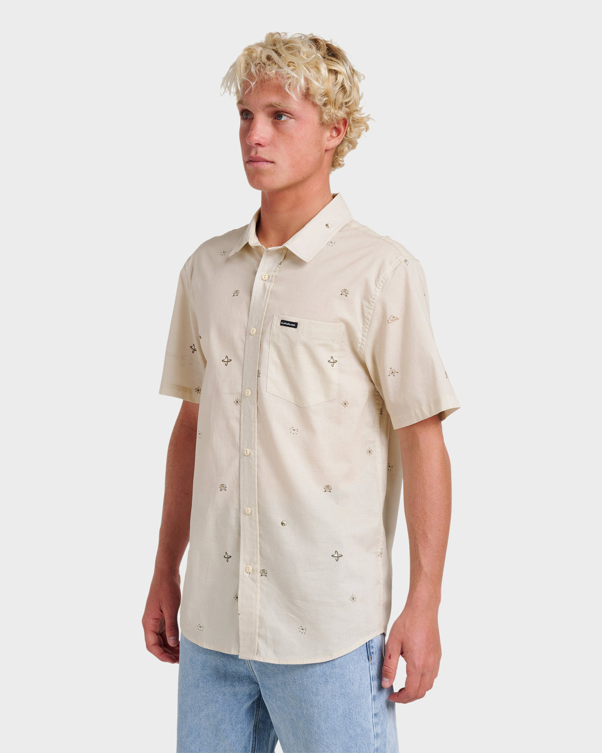 Mini Dimensions Classic Short Sleeve Shirt - Silver Birch | Quick SilverNew