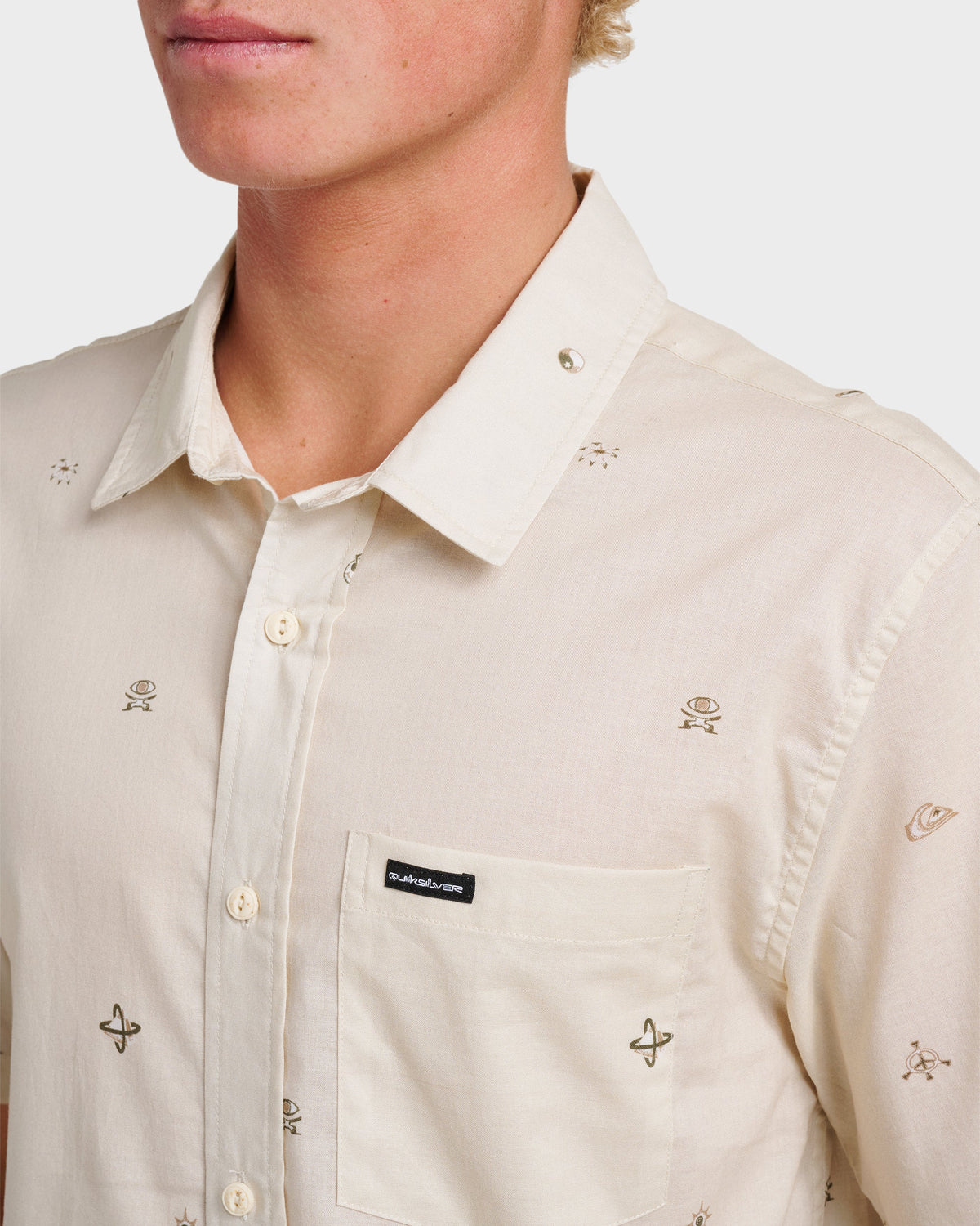 Mini Dimensions Classic Short Sleeve Shirt - Silver Birch | Quick SilverNew
