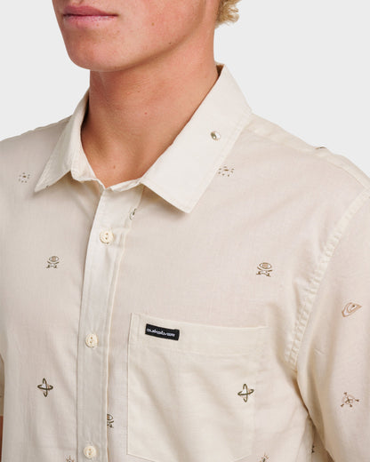 Mini Dimensions Classic Short Sleeve Shirt - Silver Birch | Quick SilverNew