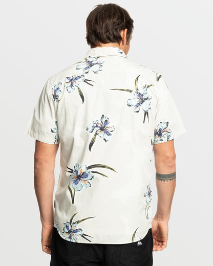 Apero Organic Classics Short Sleeve Shirt - Silver Birch Print | Quick SilverClassic