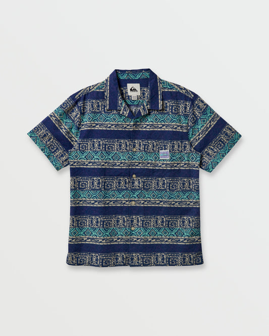 Global Heat Casual Short Sleeve Shirt - Turbo Blue | Quick SilverBest Price