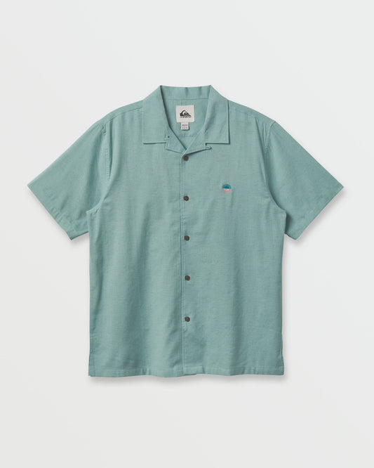 Flecky Island Short Sleeve Shirt - Jade Grey | Quick SilverRecommended