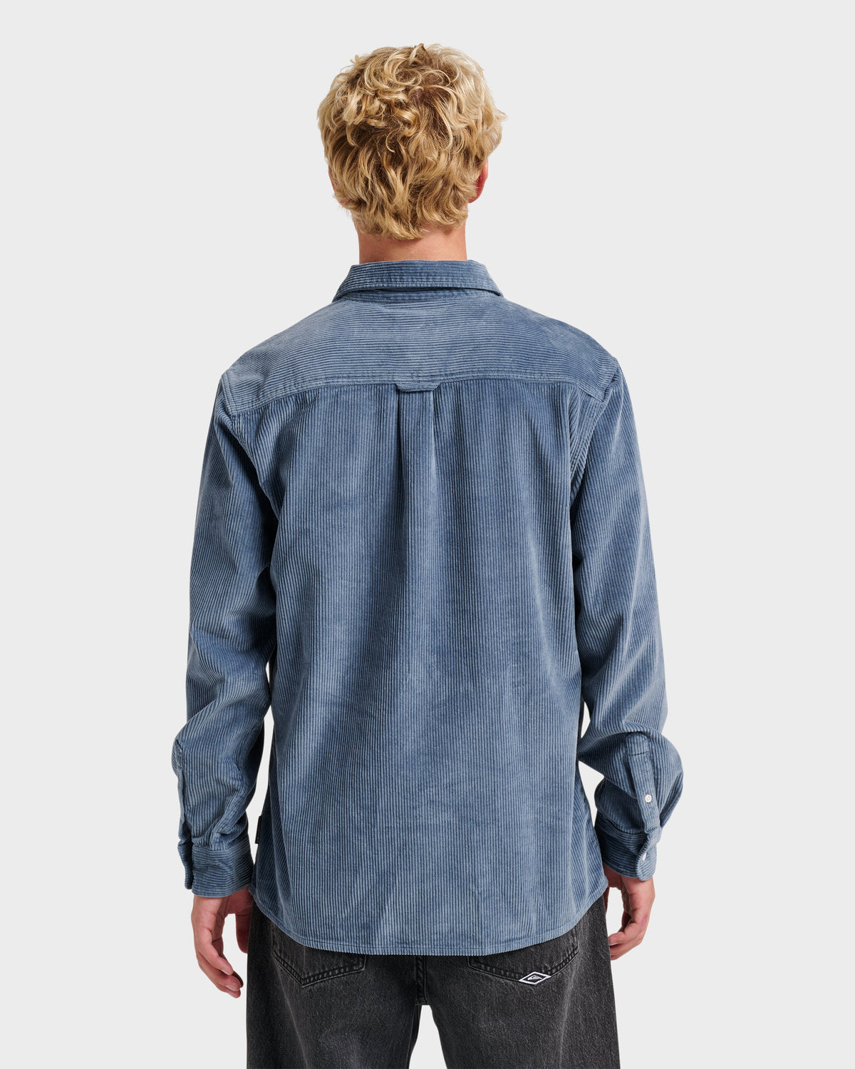 Cord Long Sleeve Shirt - China Blue | Quick SilverClassic