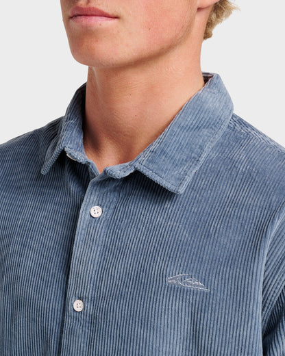 Cord Long Sleeve Shirt - China Blue | Quick SilverClassic