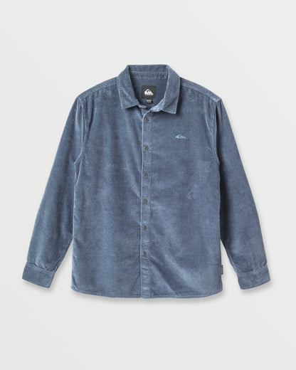 Cord Long Sleeve Shirt - China Blue | Quick SilverClassic