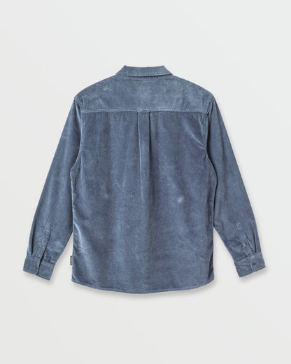 Cord Long Sleeve Shirt - China Blue | Quick SilverClassic