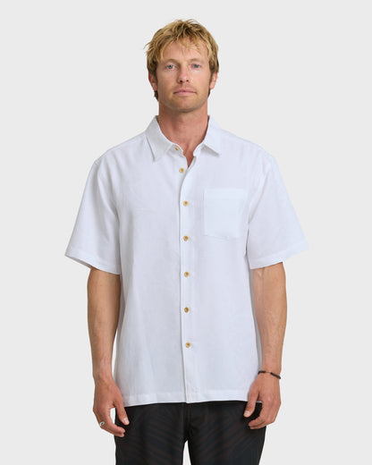 Waterman Island Jungle Shirt - White | Quick SilverGreat Value