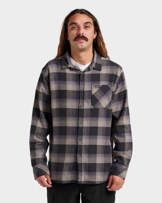 Penmar Check Flannel Shirt - Phantom | Quick SilverCustomer Favorite