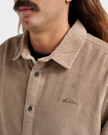 Cord Long Sleeve Shirt - Fallen Rock | Quick SilverSignature