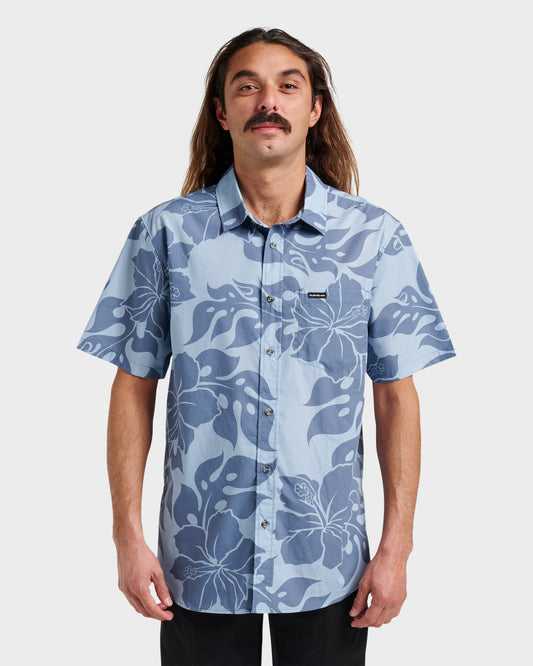 Oceanview Classic Short Sleeve Shirt - Ashley Blue | Quick SilverCustomer Favorite