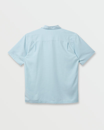 Waterman Tahiti Palms Premium Anti-Wrinkle Shirt - Sterling Blue | Quick SilverValue