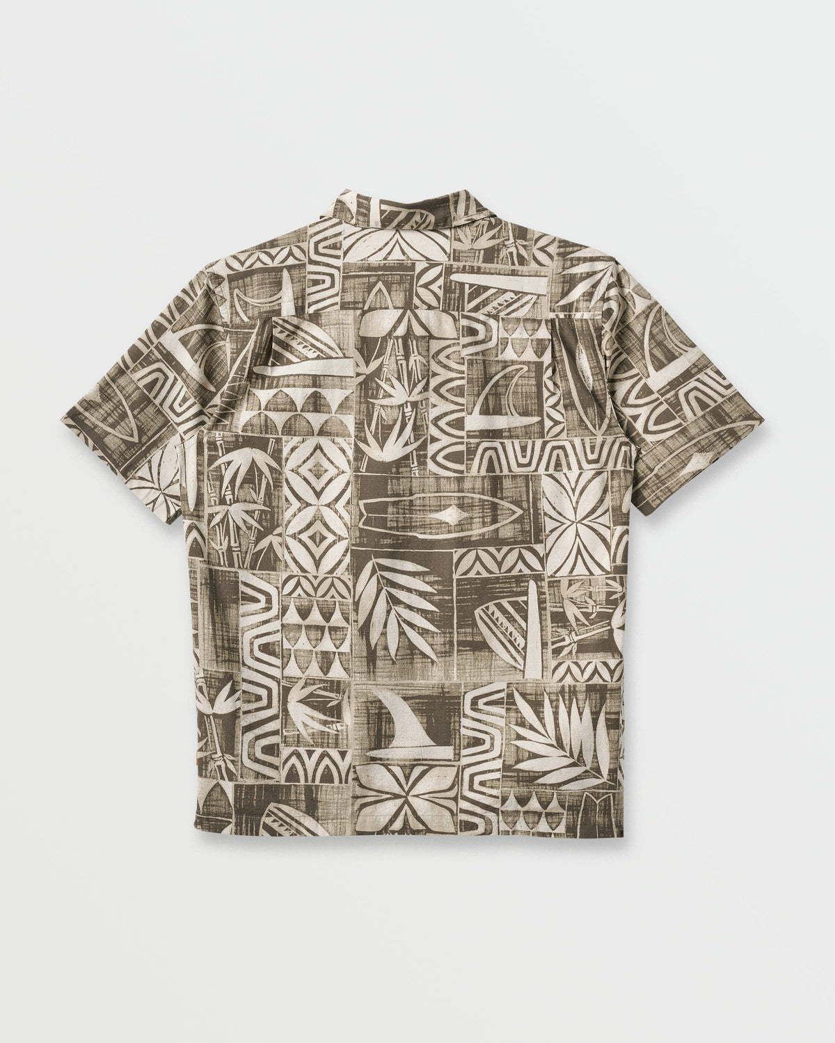 Waterman Talk Story Short Sleeve Shirt - Moonbeam | Quick SilverTrending