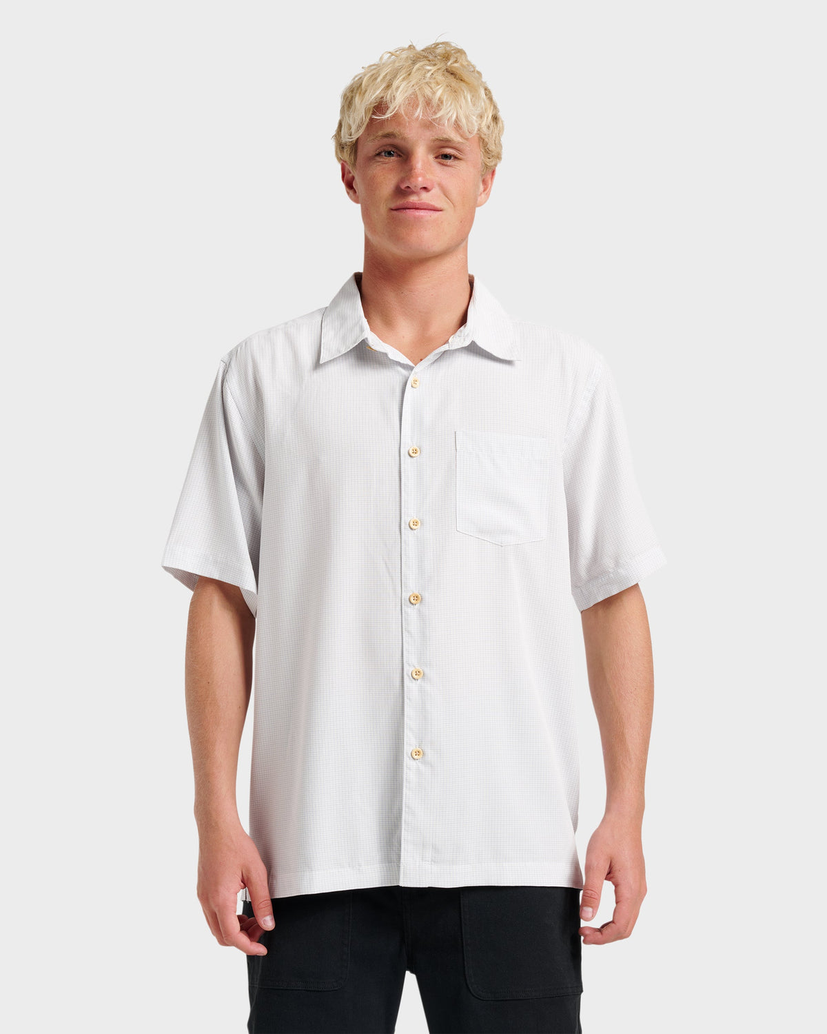 Waterman Check Out Shirt - White | Quick SilverSmart Buy
