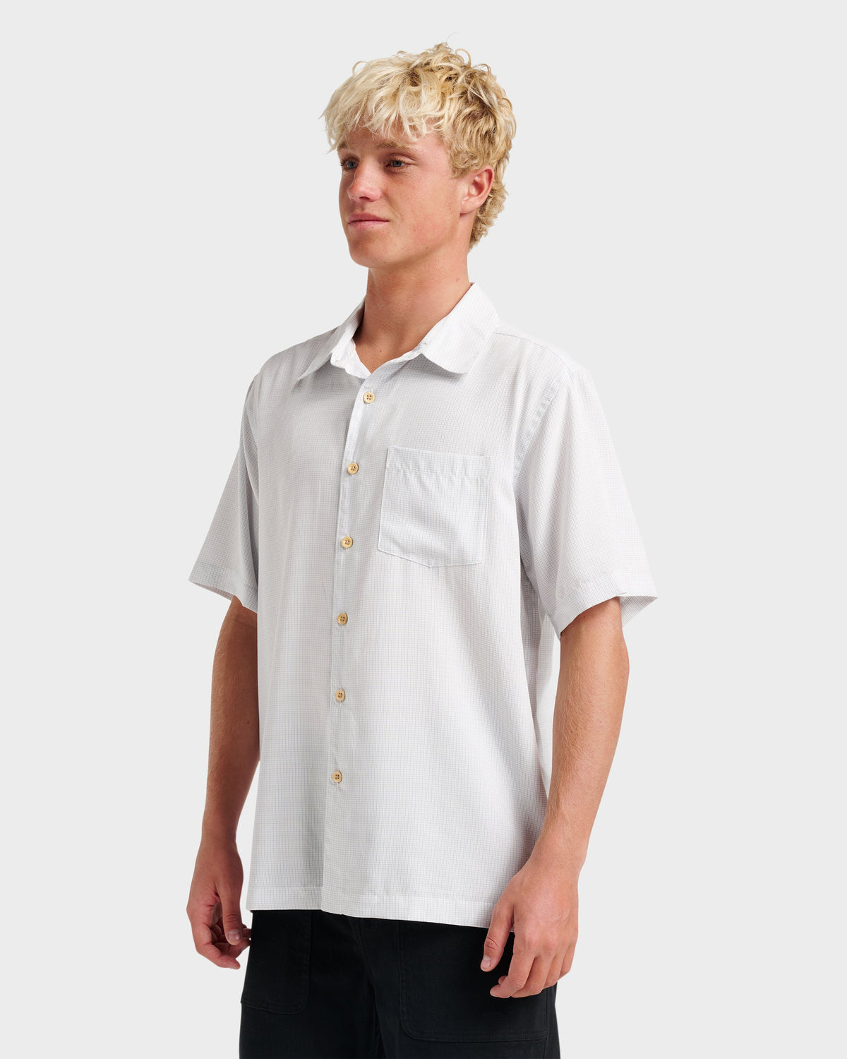 Waterman Check Out Shirt - White | Quick SilverSmart Buy