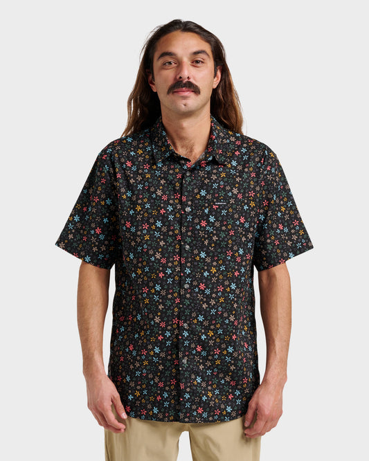Ditsy Mini Classic Short Sleeve Shirt - Eclipse | Quick SilverSpecial Offer