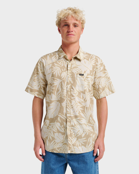 Palm Trip Classic Short Sleeve Shirt - Twill | Quick SilverSpecial Offer