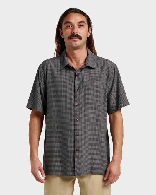 Waterman Check Out Shirt - Phantom | Quick SilverDiscount
