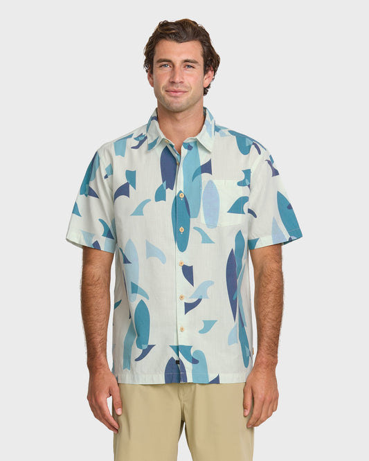 Waterman Boardo Shirt - Sea Blue | Quick SilverDiscount