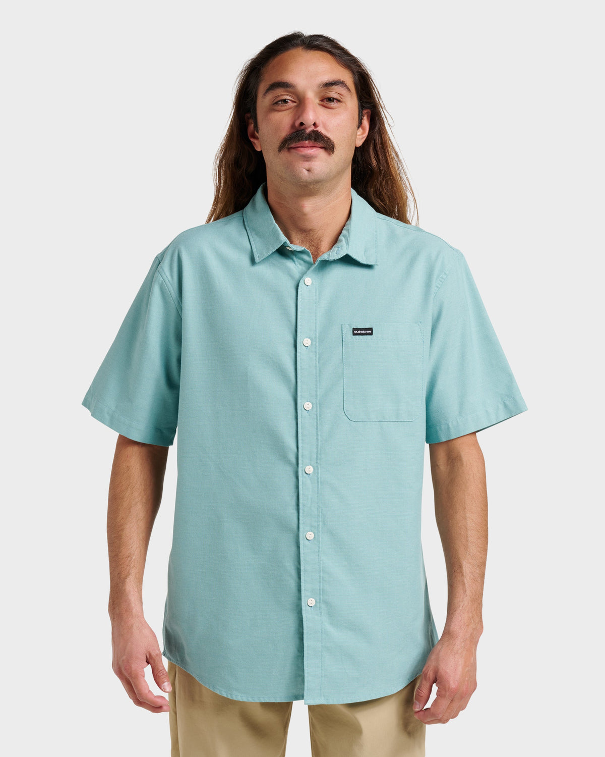 Shoreline Classic Short Sleeve Shirt - Dusty Turquoise | Quick SilverGreat Value