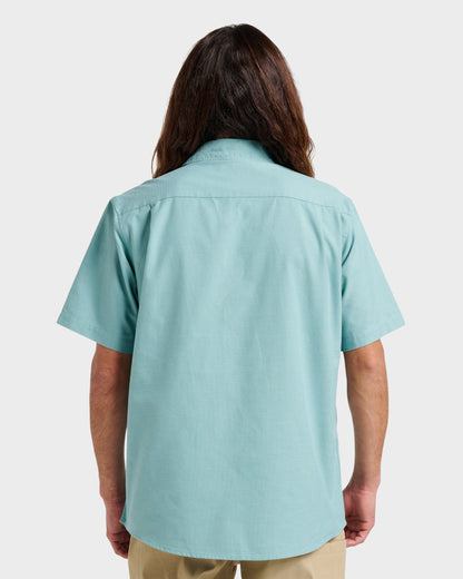 Shoreline Classic Short Sleeve Shirt - Dusty Turquoise | Quick SilverGreat Value