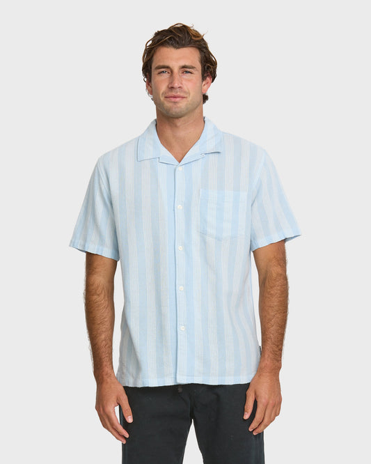 Nightfall Island Short Sleeve Shirt - Skyway | Quick SilverQuality