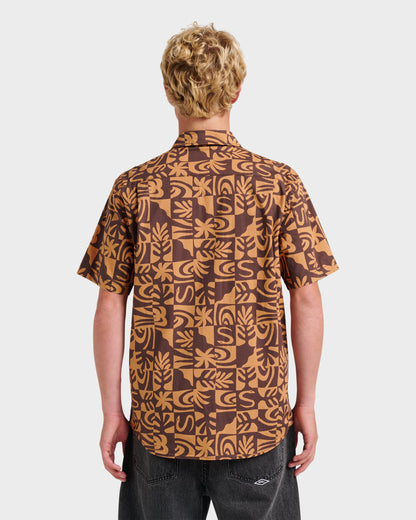 Terra Classic Stretch Short Sleeve Shirt - Chocolate | Quick SilverGreat Value